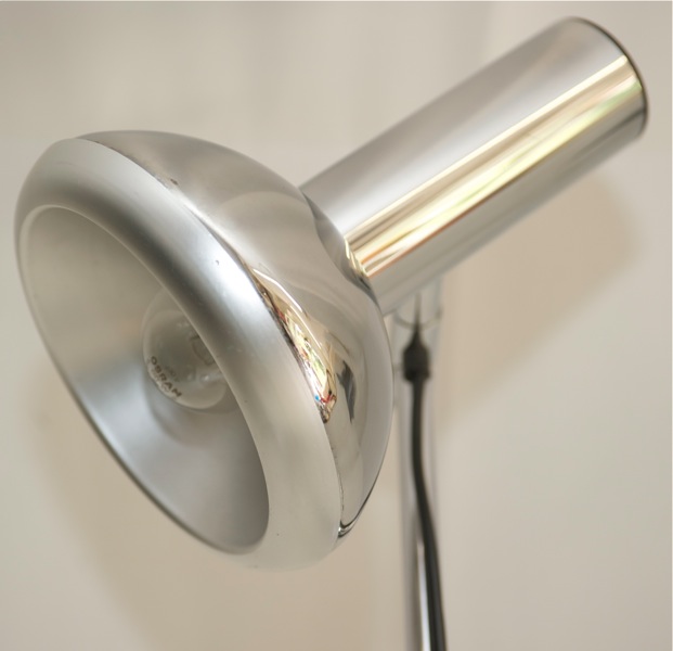 Stehlampe Design Lampe Strahler 70er Jahre Chrom Stehleuchte Vintage